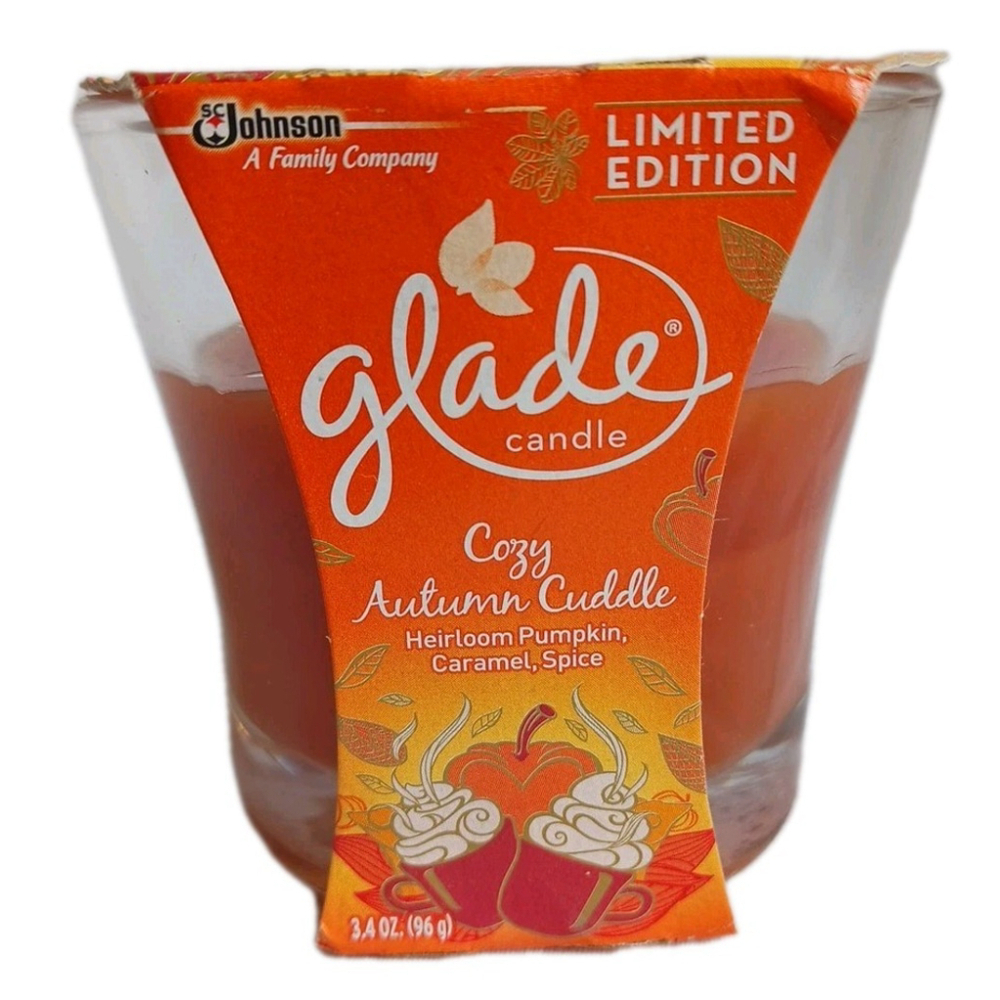 Glade Cozy Autumn Cuddle Scented Candle 3.4 oz